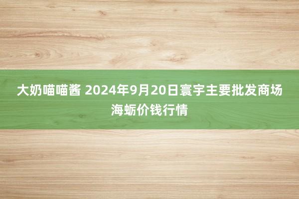 大奶喵喵酱 2024年9月20日寰宇主要批发商场海蛎价钱行情