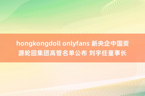 hongkongdoll onlyfans 新央企中国资源轮回集团高管名单公布 刘宇任董事长