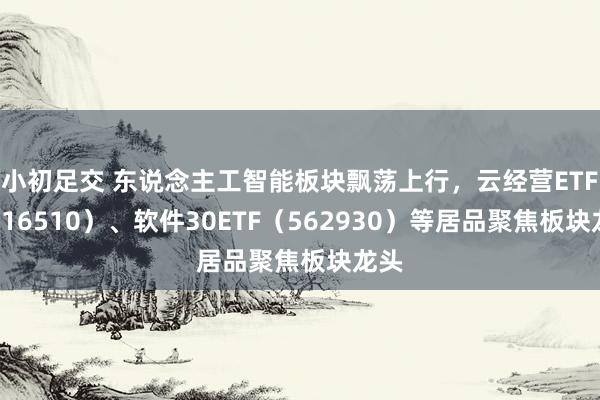 小初足交 东说念主工智能板块飘荡上行，云经营ETF（516510）、软件30ETF（562930）等居品聚焦板块龙头