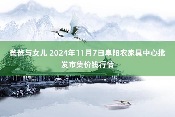 爸爸与女儿 2024年11月7日阜阳农家具中心批发市集价钱行情