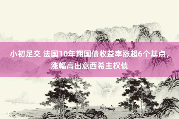 小初足交 法国10年期国债收益率涨超6个基点，涨幅高出意西希主权债