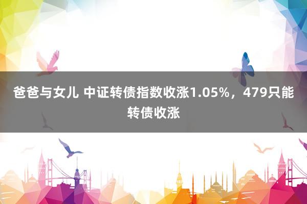 爸爸与女儿 中证转债指数收涨1.05%，479只能转债收涨